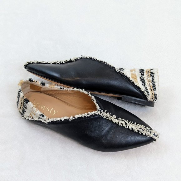 Howsty leather fringe tweed flat - Picture 5 of 12